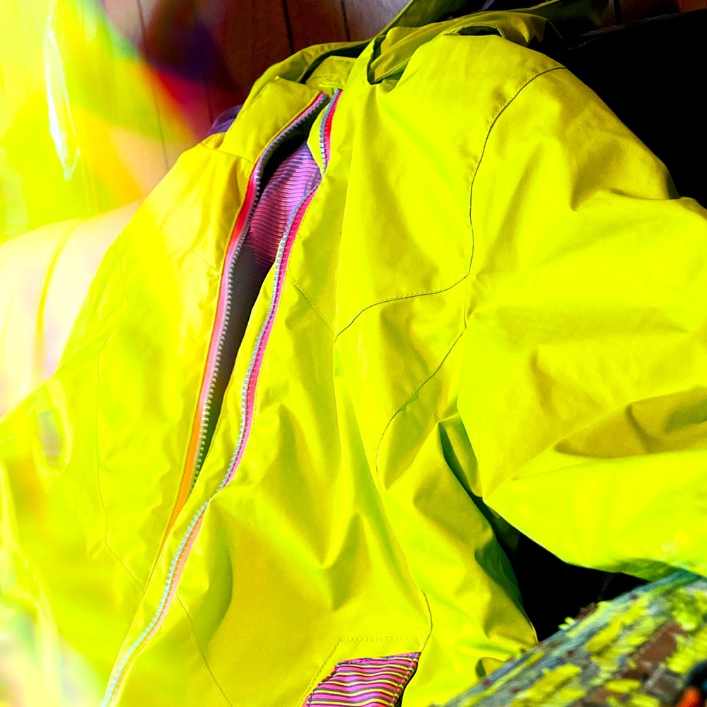 Kids Spyder Chartreuse Jacket size 12